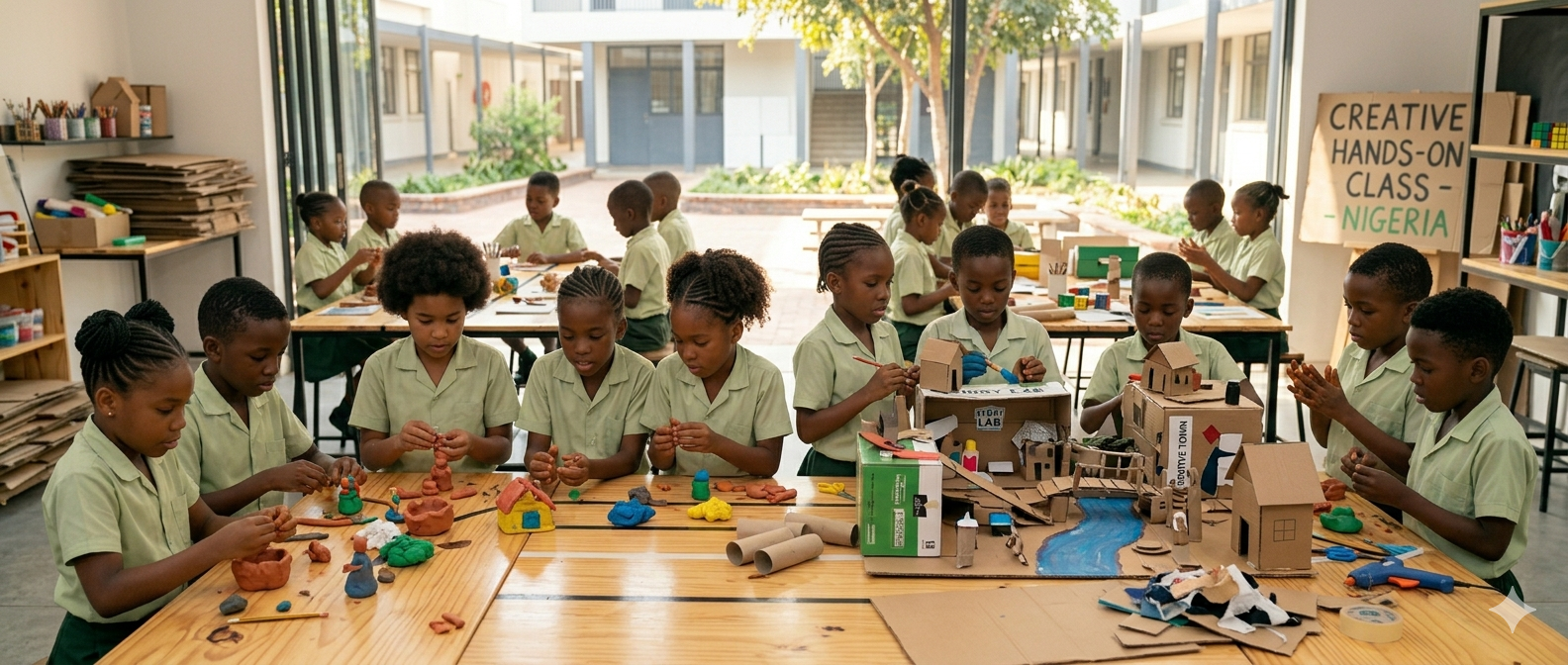 Art & Craft with African children in action