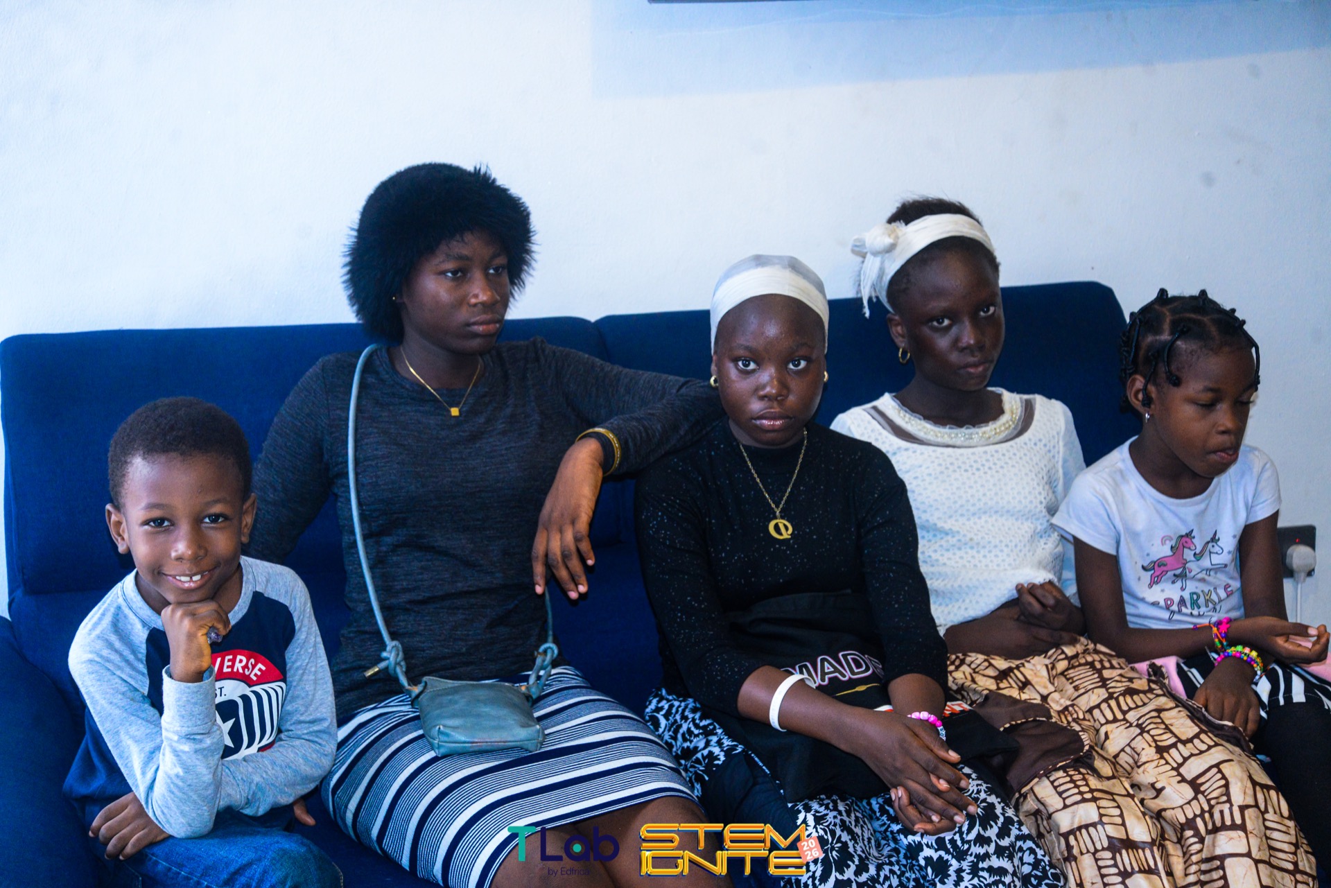African children learning robotics